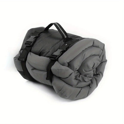 Waterproof anti-slip dog mat in blue, car and crate friendly