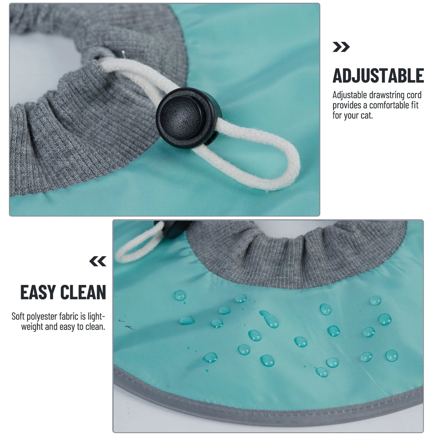 Soft recovery collar for small dogs, post-surgery comfort