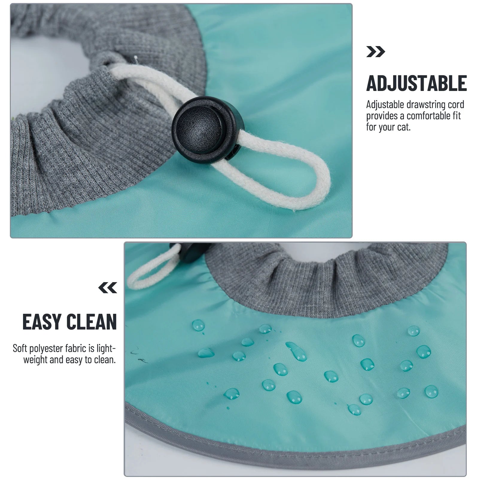 Soft recovery collar for small dogs, post-surgery comfort