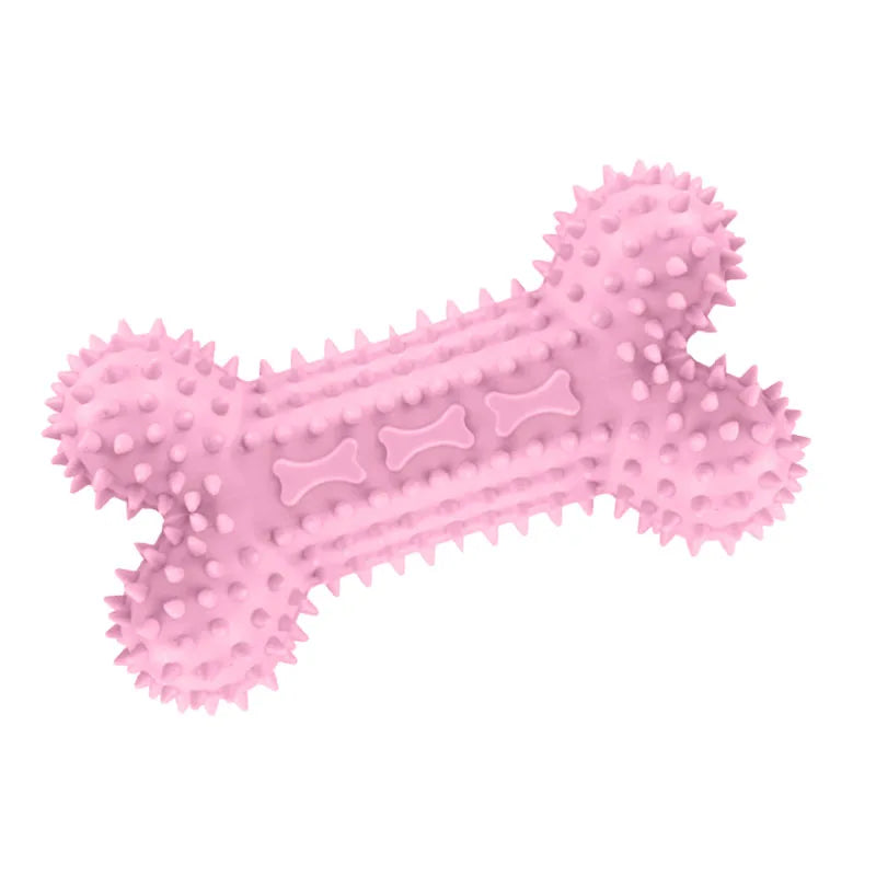 Snifwagglenwalk™ Dog Chew Toy: Pink Rubber Durable Molars Training Toys. - Sniff Waggle And Walk