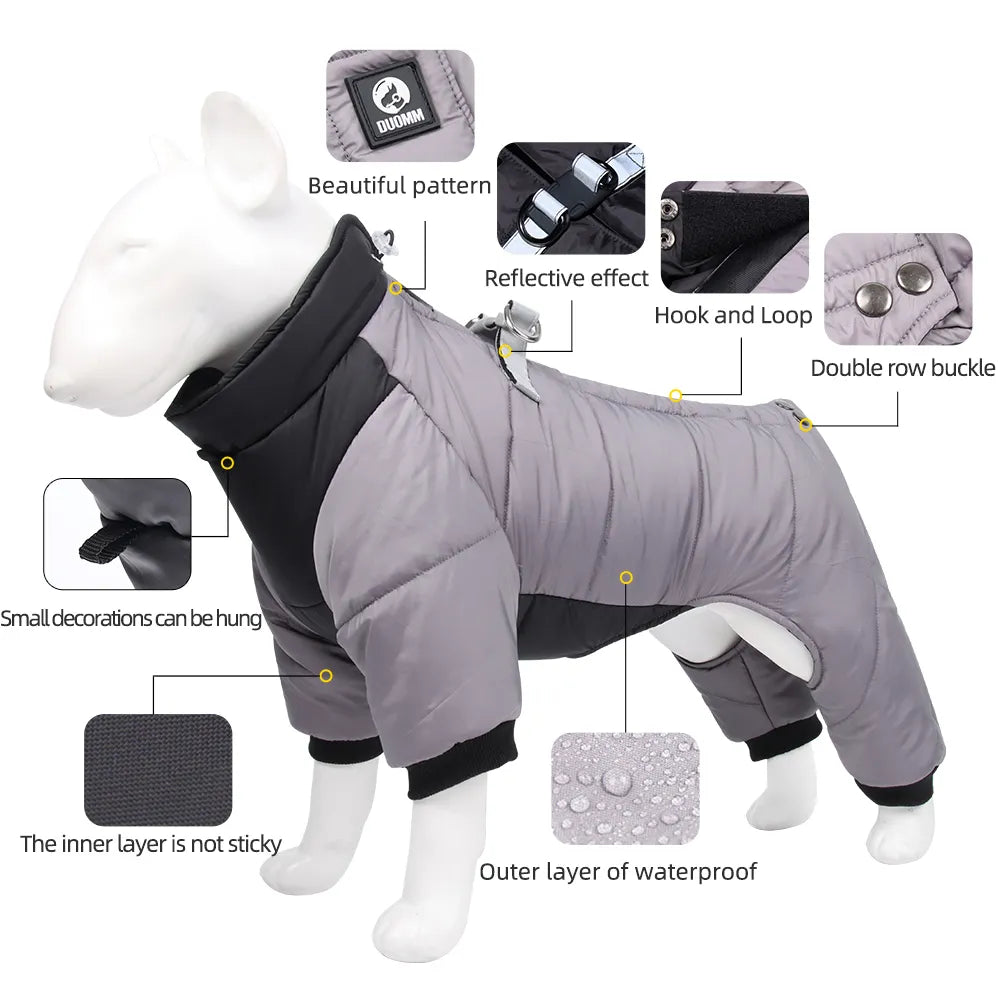 Sniffwagglendwalk® Winter Warm Dog Jacket Waterproof. - Sniff Waggle And Walk