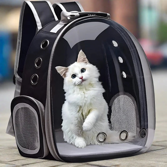 Sniffwagglendwalk® Transparent Capsule Bubble Pet Backpack. - Sniff Waggle And Walk