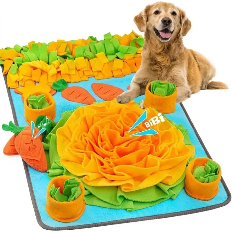 Large fleece snuffle mat for dogs, 50 x 80cm size, SnuffleHaven