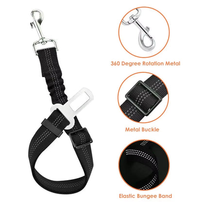 Adjustable harness vest straps, dog car restraint XS-L