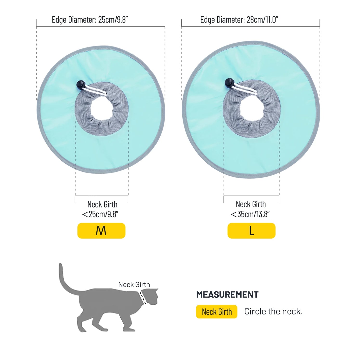 SniffWaggleNWalk soft recovery collar