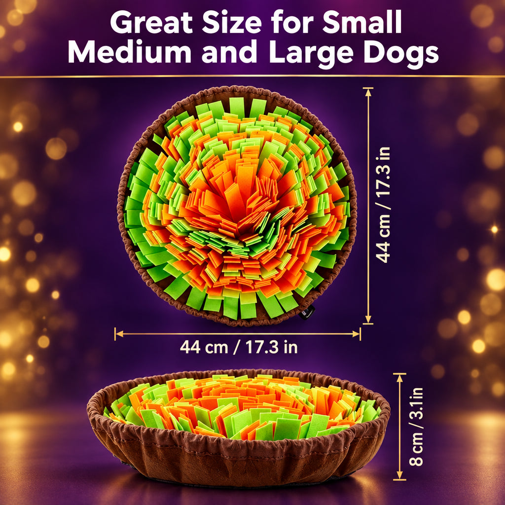 Felt snuffle mat for dogs, SniffNest washable slow feeder, view 6