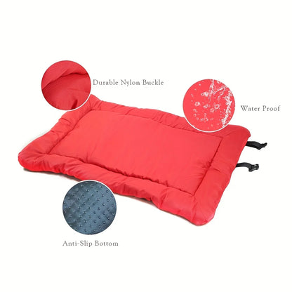 SniffWaggleNWalk waterproof dog bed cushion, no-slip outdoor mat