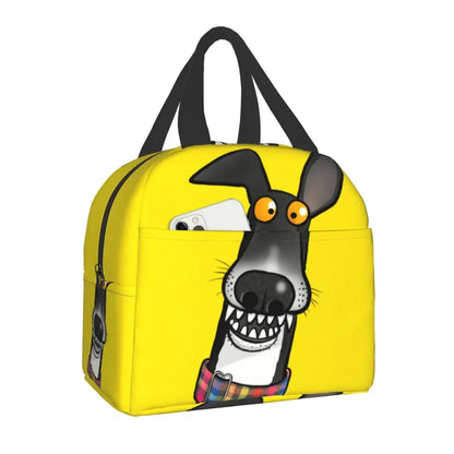 SniffWaggleNWalk™️ Greyhound Dog Lunch Box multifunction Bags.Thermal cooler. Lunch bag kids. - Sniff Waggle And Walk