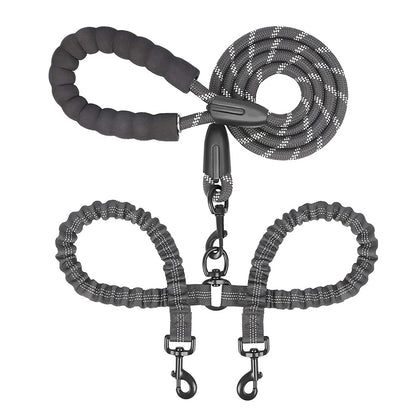 Sniffwagglendwalk® Dual Dog Leash - Sniff Waggle And Walk