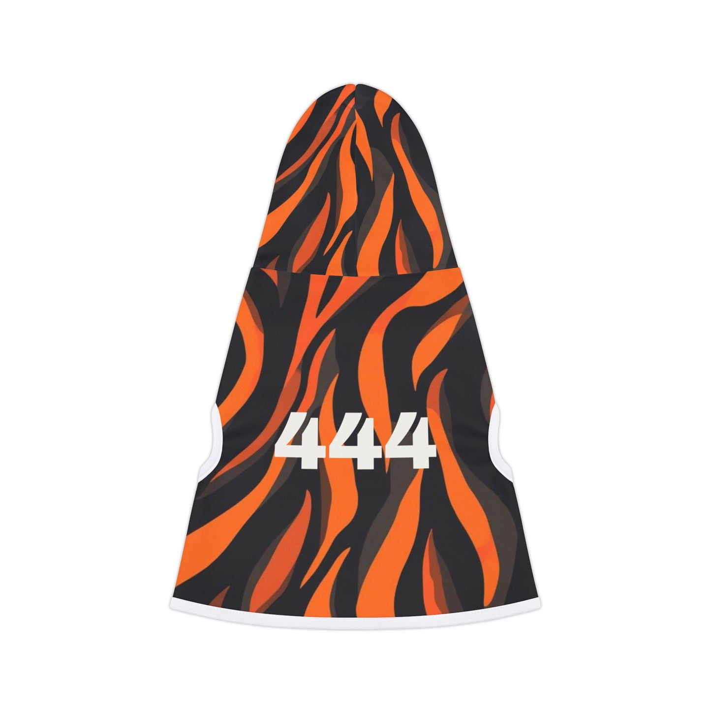 Back fit of 444 Signal Point hoodie on dog