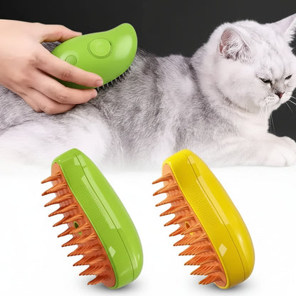 SteamGroom 3 in 1 pet steam brush for dogs and cats