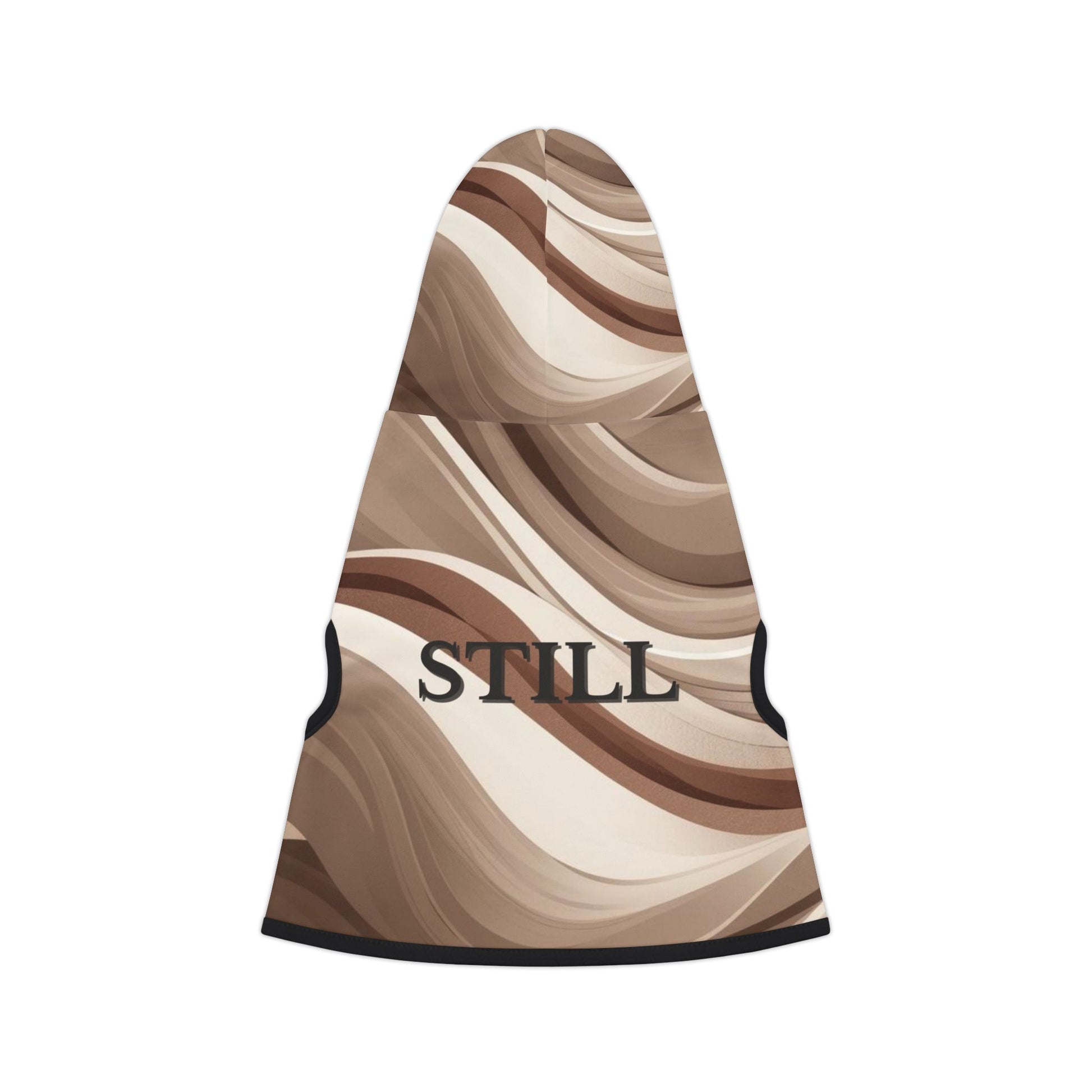 Modern neutral pet hoodie from the STILL calm collection