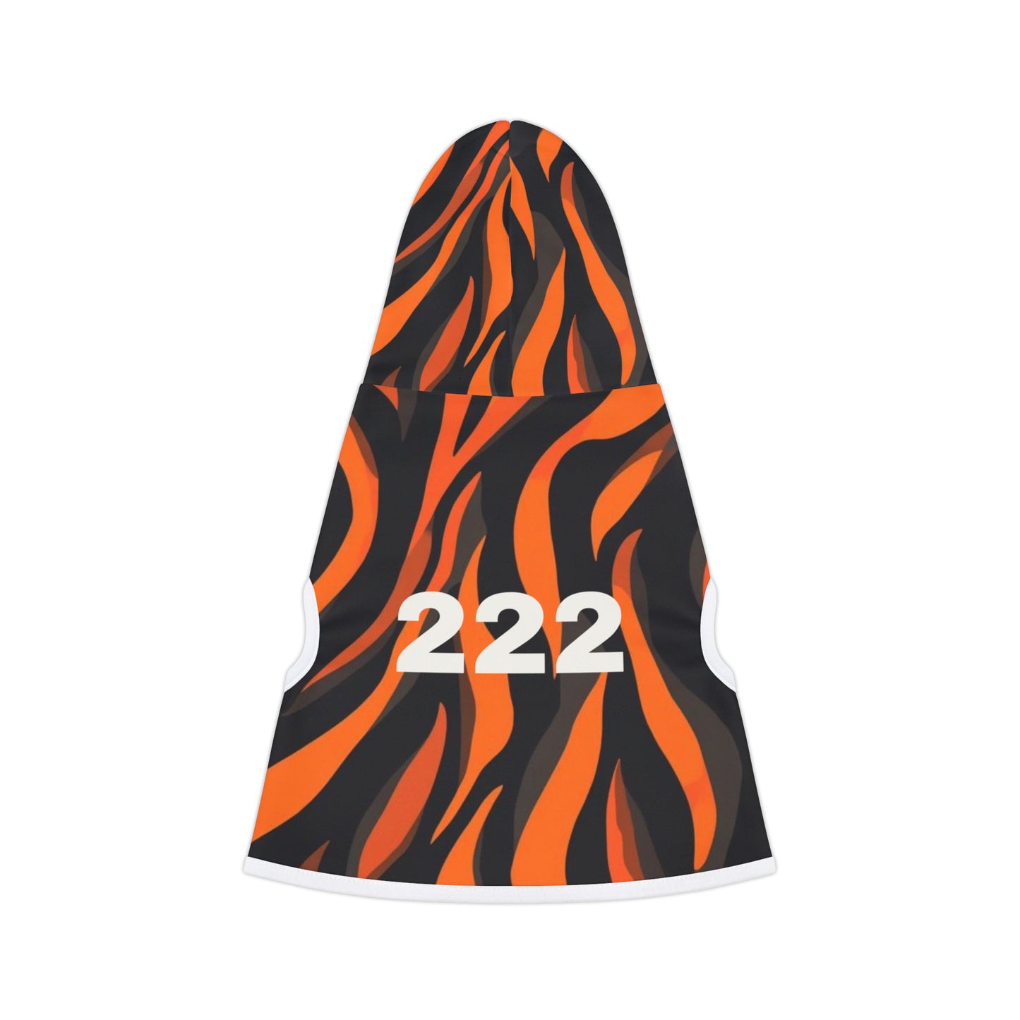 Back fit of 222 Signal Point hoodie on dog