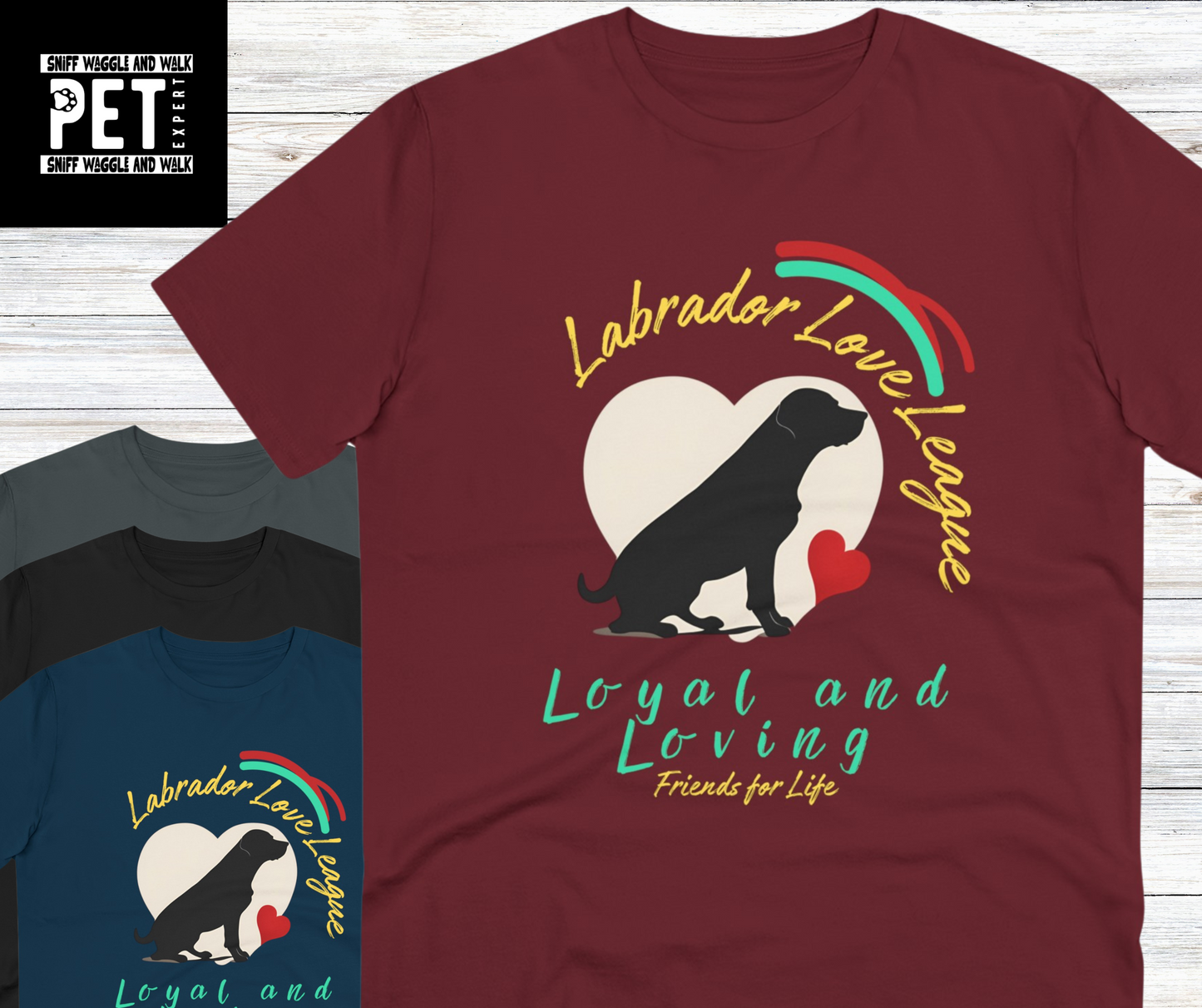 "LABRADOR LOVE LEAGUE" Organic Creator T-shirt - Unisex