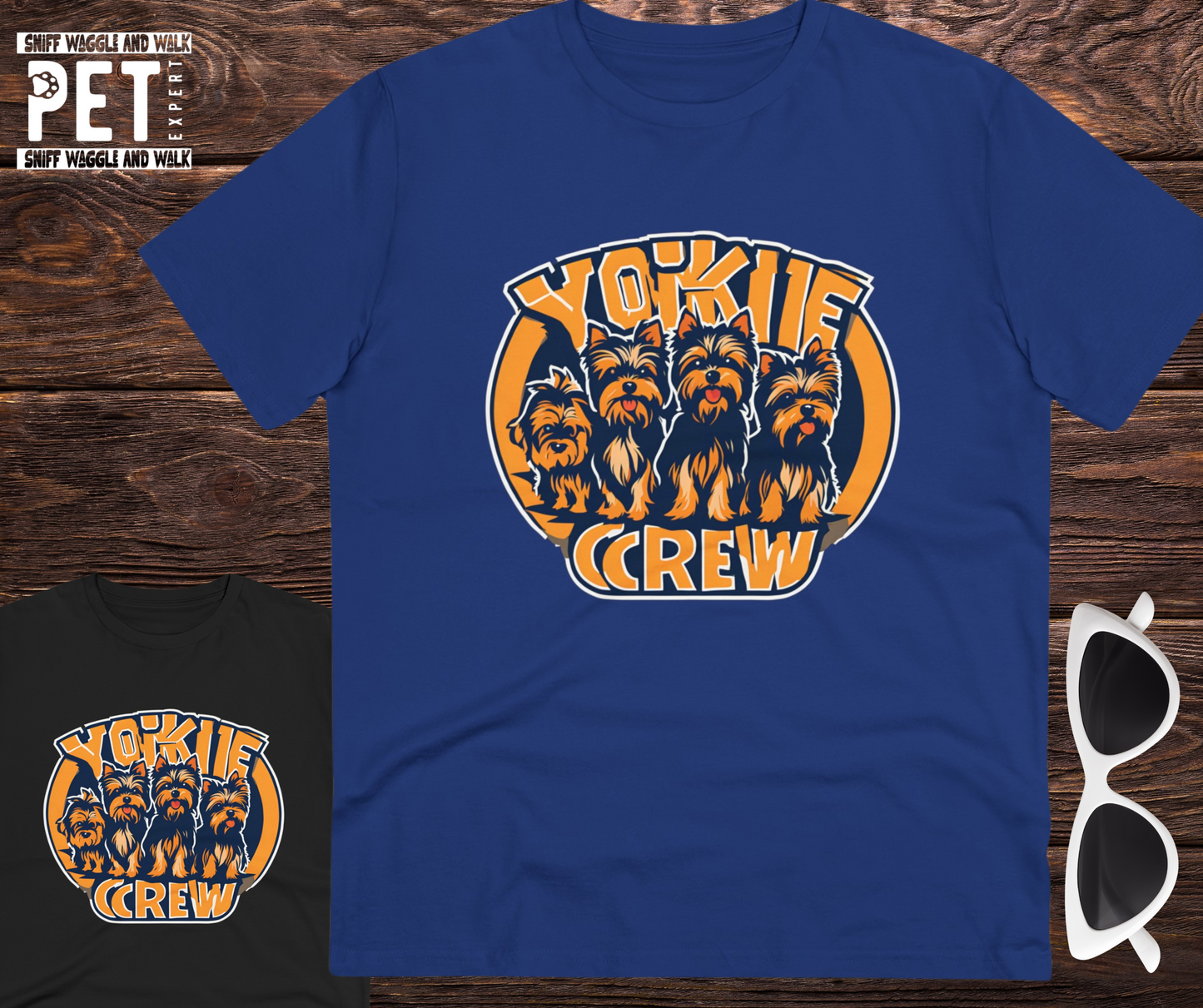 "YORKIE CREW" Organic Creator T-shirt - Unisex SniffWaggleandWalk™