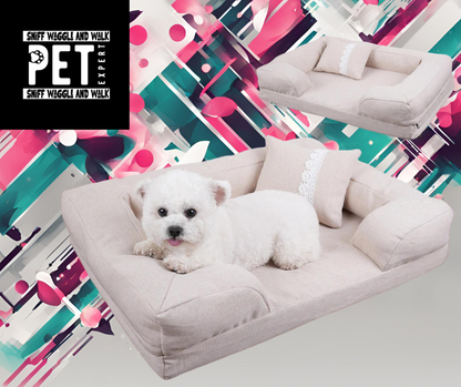 SniffWaggleNWalk™ Luxury Soft Dog Bed - Sniff Waggle And Walk