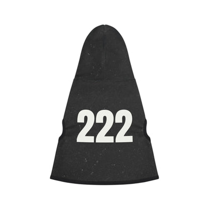 Urban black pet hoodie designed for stylish dogs and cats