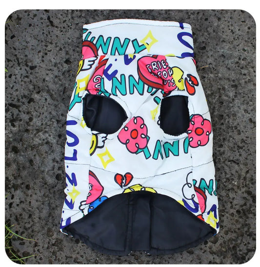 Windproof and rainproof dog jacket for autumn and winter