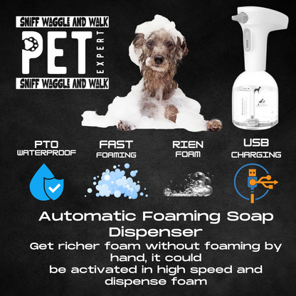 Automatic pet soap dispensor by Sniffwaggleandwalk™