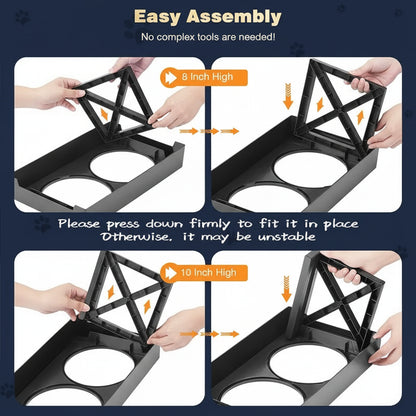 elevated dog dstand and bowls slow feeder - Sniff Waggle And Walk