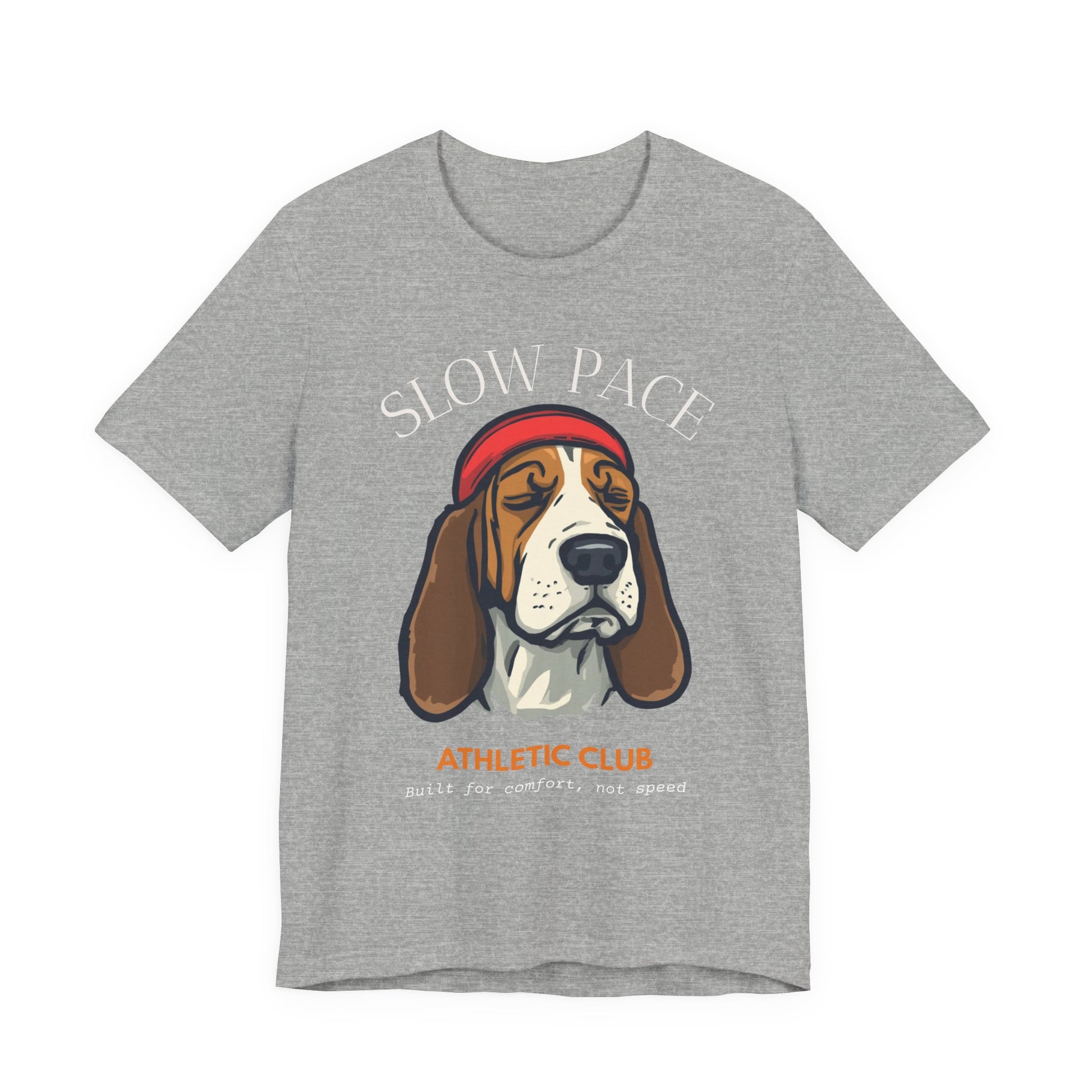 Athletic Club Basset Hound T-Shirt dark grey heather colourway