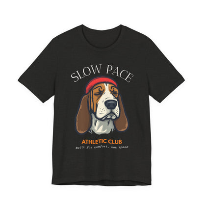 Athletic Club Basset Hound T-Shirt lifestyle photo