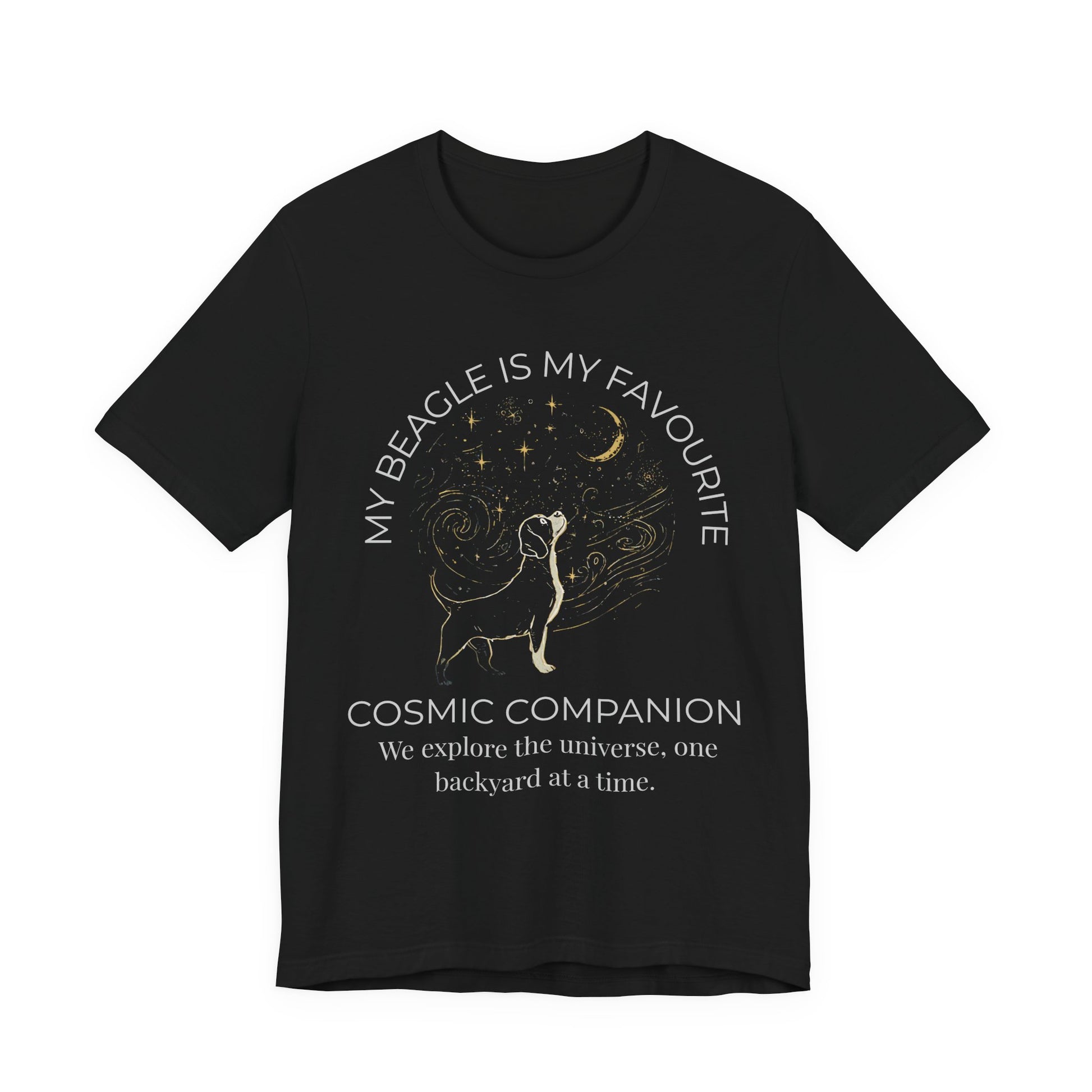 Beagle Cosmic Companion T-Shirt lifestyle photo