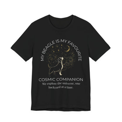 Beagle Cosmic Companion T-Shirt lifestyle photo