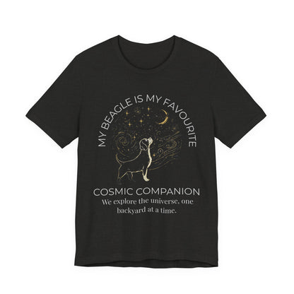 Beagle Cosmic Companion T-Shirt navy colourway