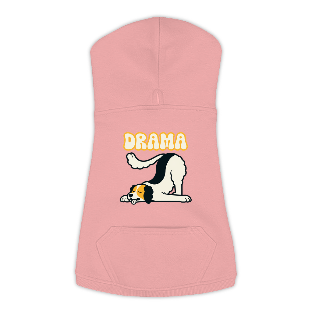 Beagle Drama dog hoodie in Mauvelous, sizes L-3XL