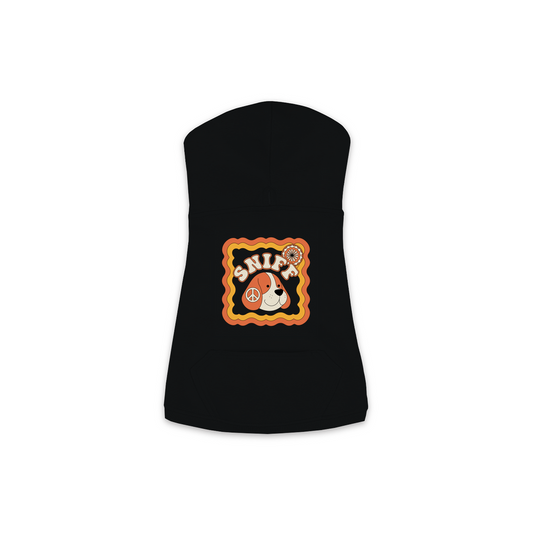 Beagle Groovy Hoodie – Black – Front
