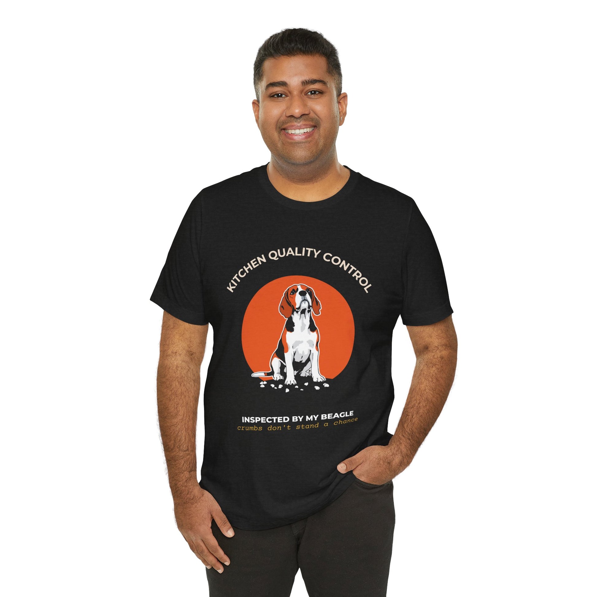 Kitchen Quality Control Beagle t-shirt — funny Beagle kitchen tee on Bella+Canvas 3001, view 11