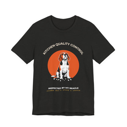 Kitchen Quality Control Beagle t-shirt — funny Beagle kitchen tee on Bella+Canvas 3001, view 12