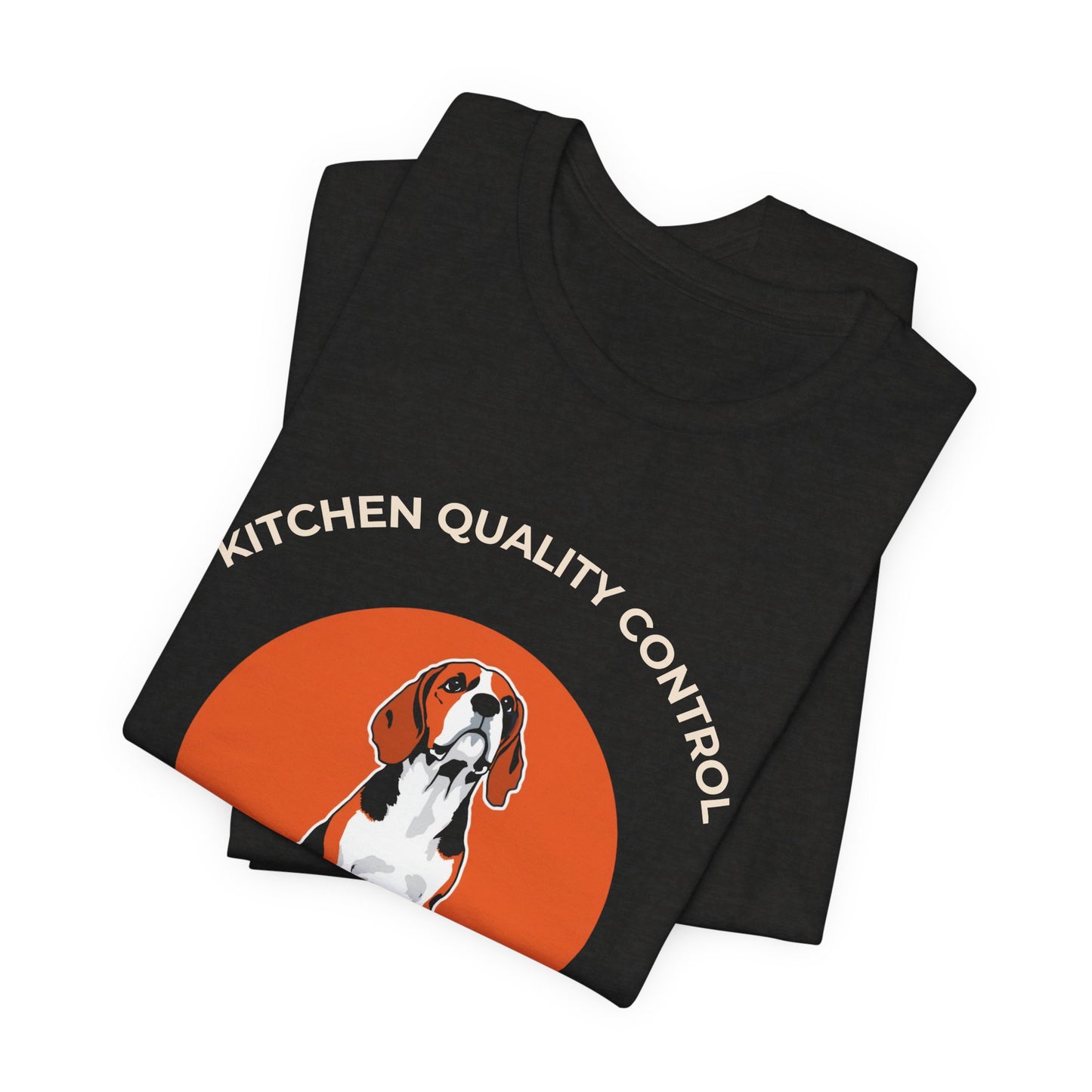 Kitchen Quality Control Beagle t-shirt — funny Beagle kitchen tee on Bella+Canvas 3001, view 14