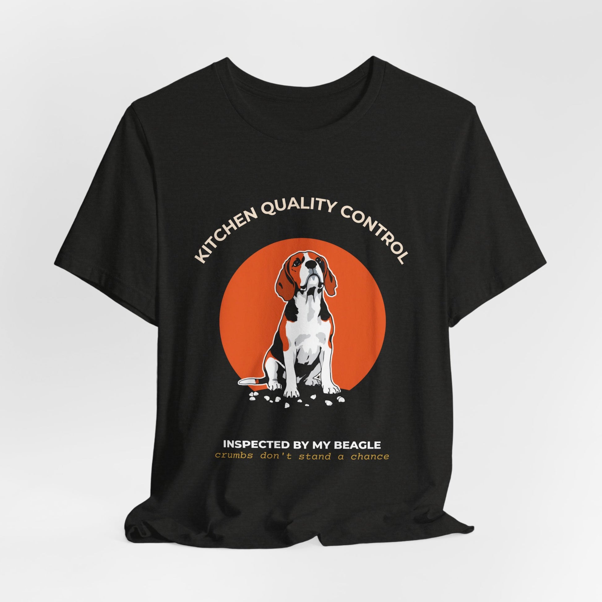 Kitchen Quality Control Beagle t-shirt — funny Beagle kitchen tee on Bella+Canvas 3001, view 15