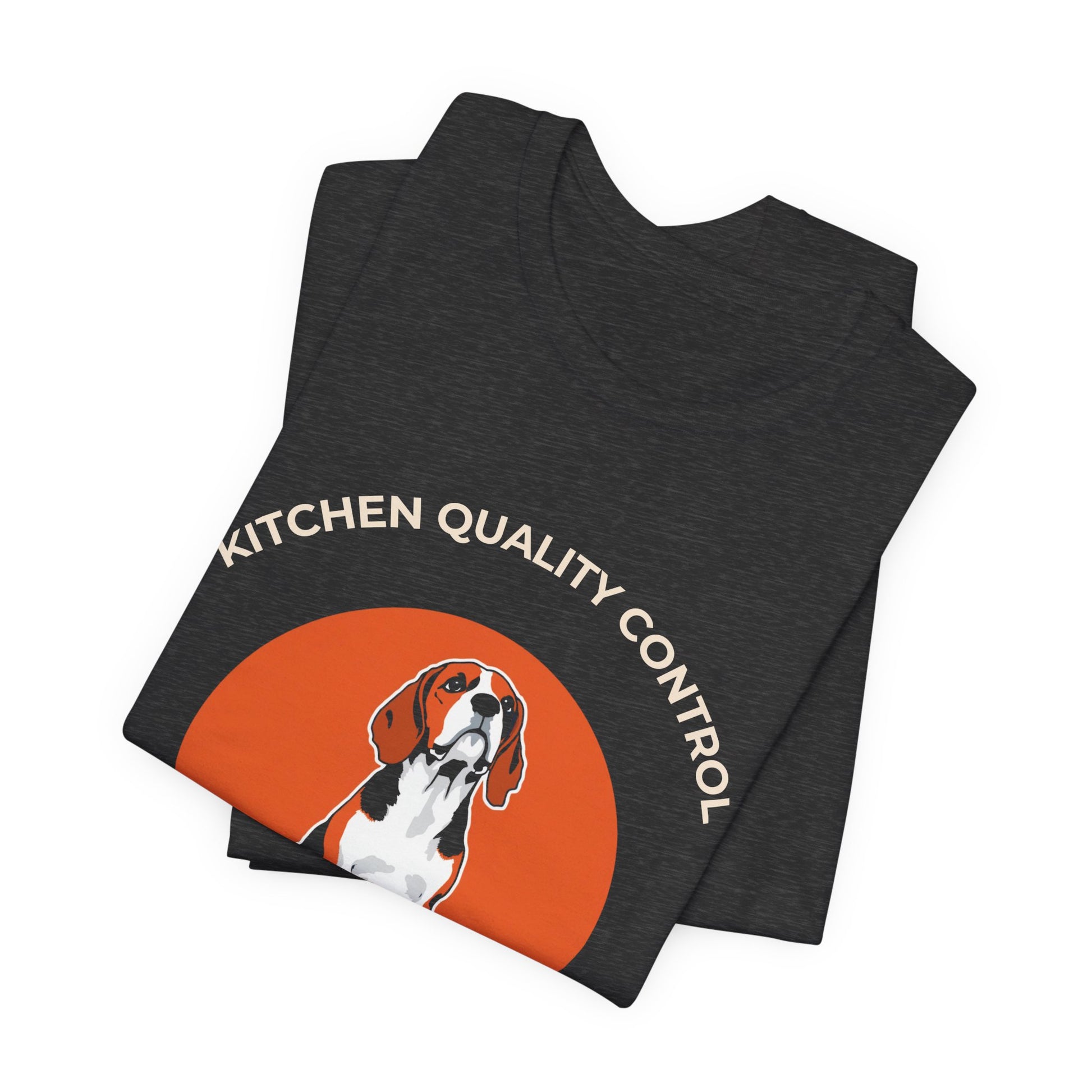 Kitchen Quality Control Beagle t-shirt — funny Beagle kitchen tee on Bella+Canvas 3001, view 20