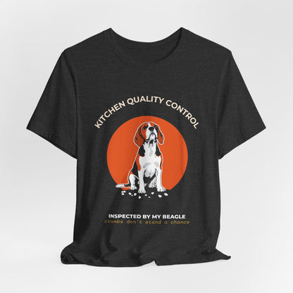 Kitchen Quality Control Beagle t-shirt — funny Beagle kitchen tee on Bella+Canvas 3001, view 21