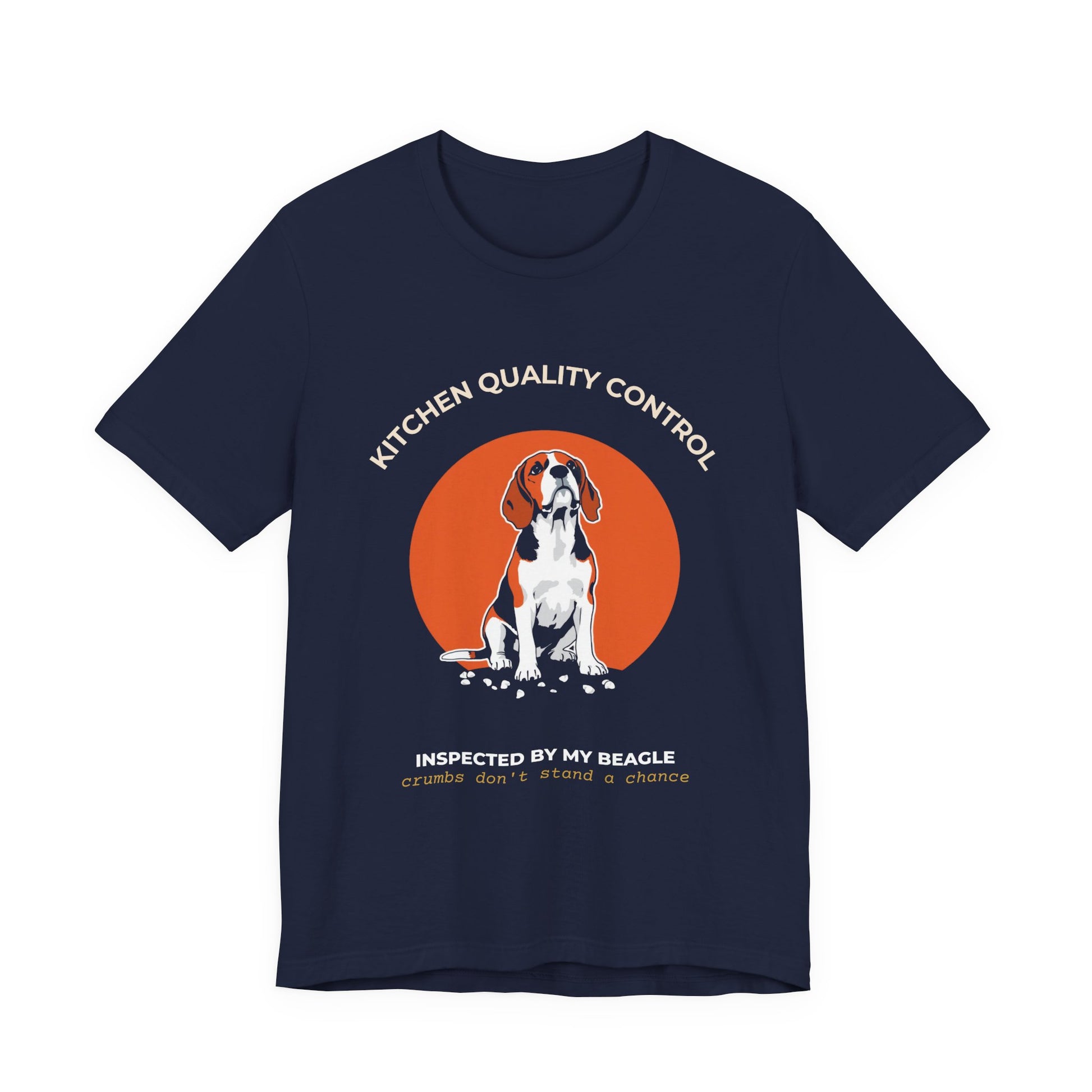 Kitchen Quality Control Beagle t-shirt — funny Beagle kitchen tee on Bella+Canvas 3001, view 24