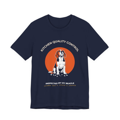 Kitchen Quality Control Beagle t-shirt — funny Beagle kitchen tee on Bella+Canvas 3001, view 24
