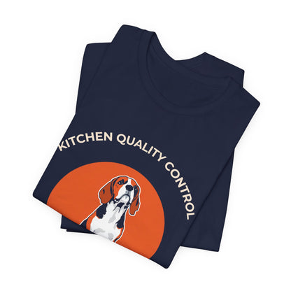 Kitchen Quality Control Beagle t-shirt — funny Beagle kitchen tee on Bella+Canvas 3001, view 26