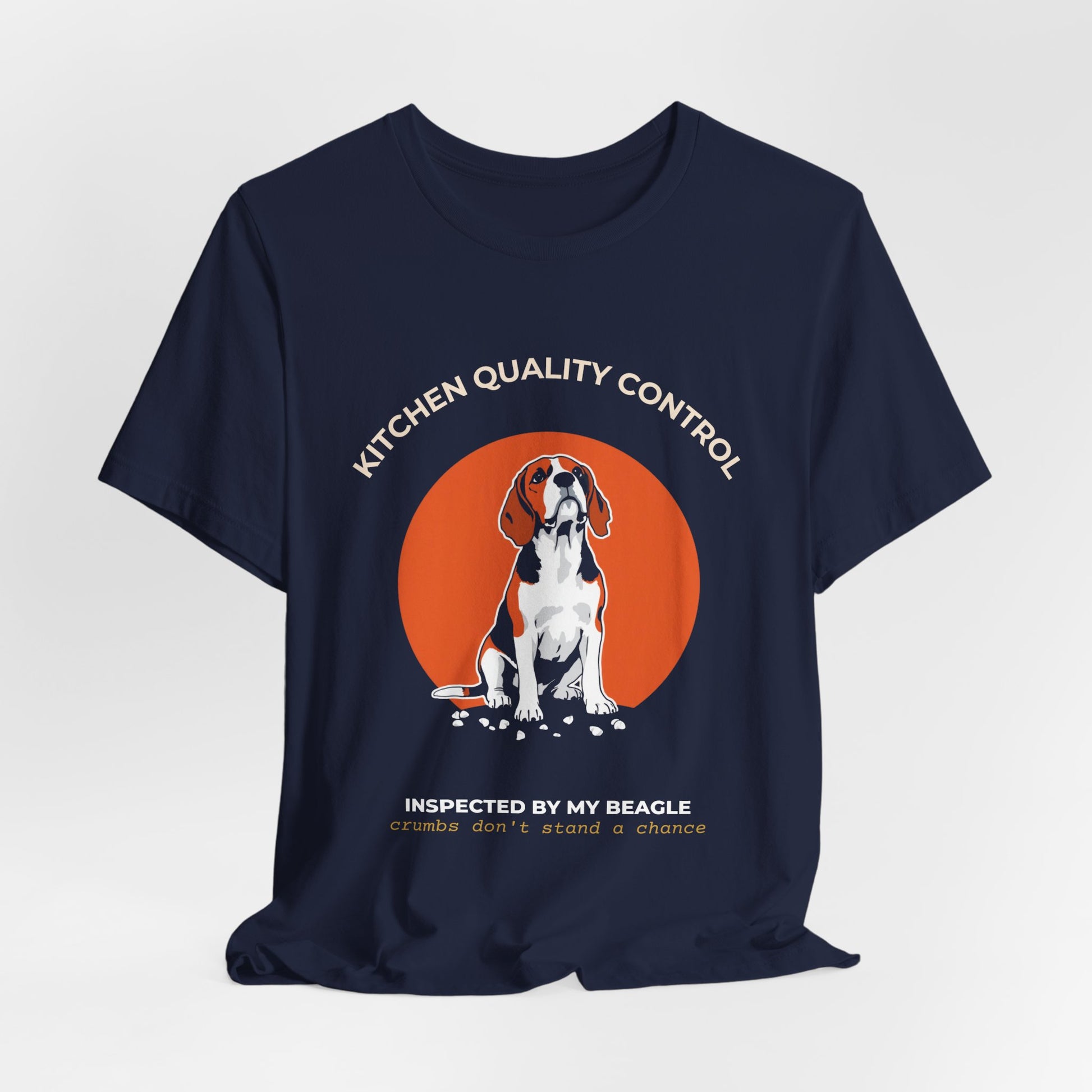 Kitchen Quality Control Beagle t-shirt — funny Beagle kitchen tee on Bella+Canvas 3001, view 27