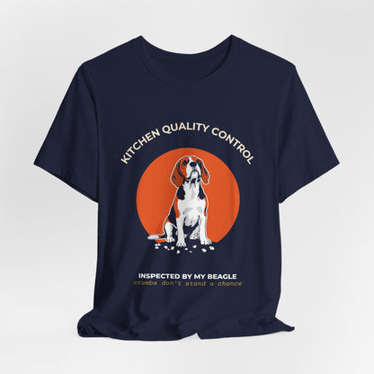 Kitchen Quality Control Beagle t-shirt — funny Beagle kitchen tee on Bella+Canvas 3001, view 27