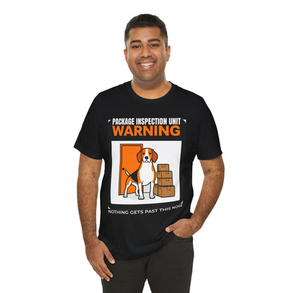 Beagle Package Inspection Unit t-shirt, back view