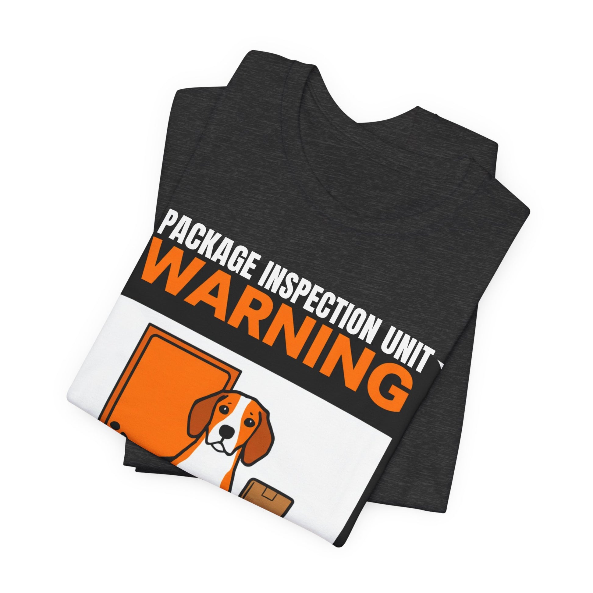 Beagle Package Inspection Unit t-shirt, collar and care label detail