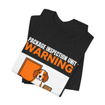 Beagle Package Inspection Unit t-shirt, folded