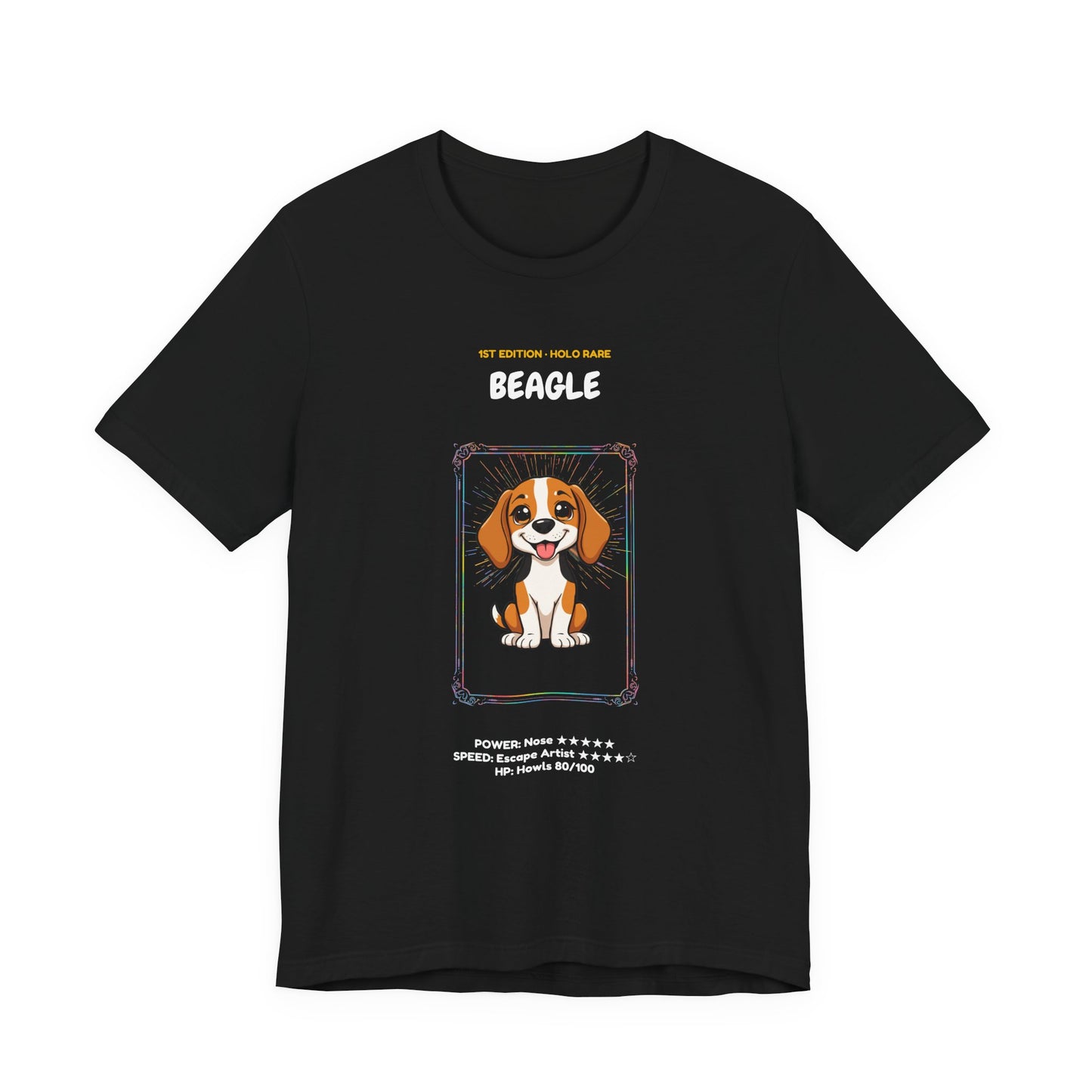 Beagle Rookie Card T-Shirt - funny trading card style tee