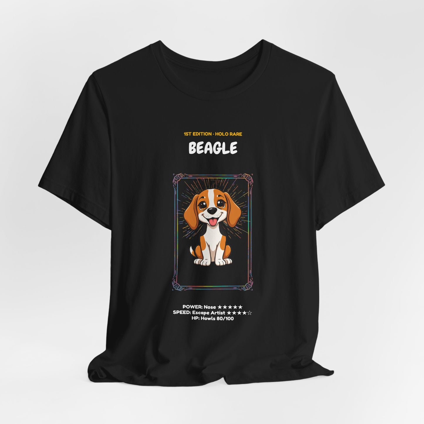 Beagle Rookie Card T-Shirt - funny trading card style tee