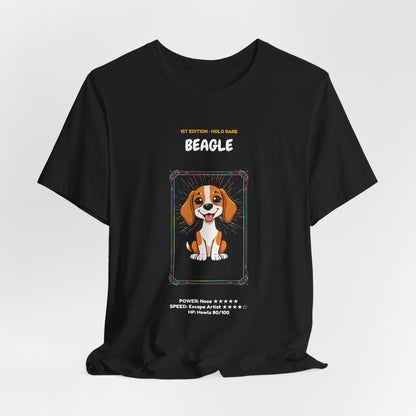 Beagle Rookie Card T-Shirt - funny trading card style tee