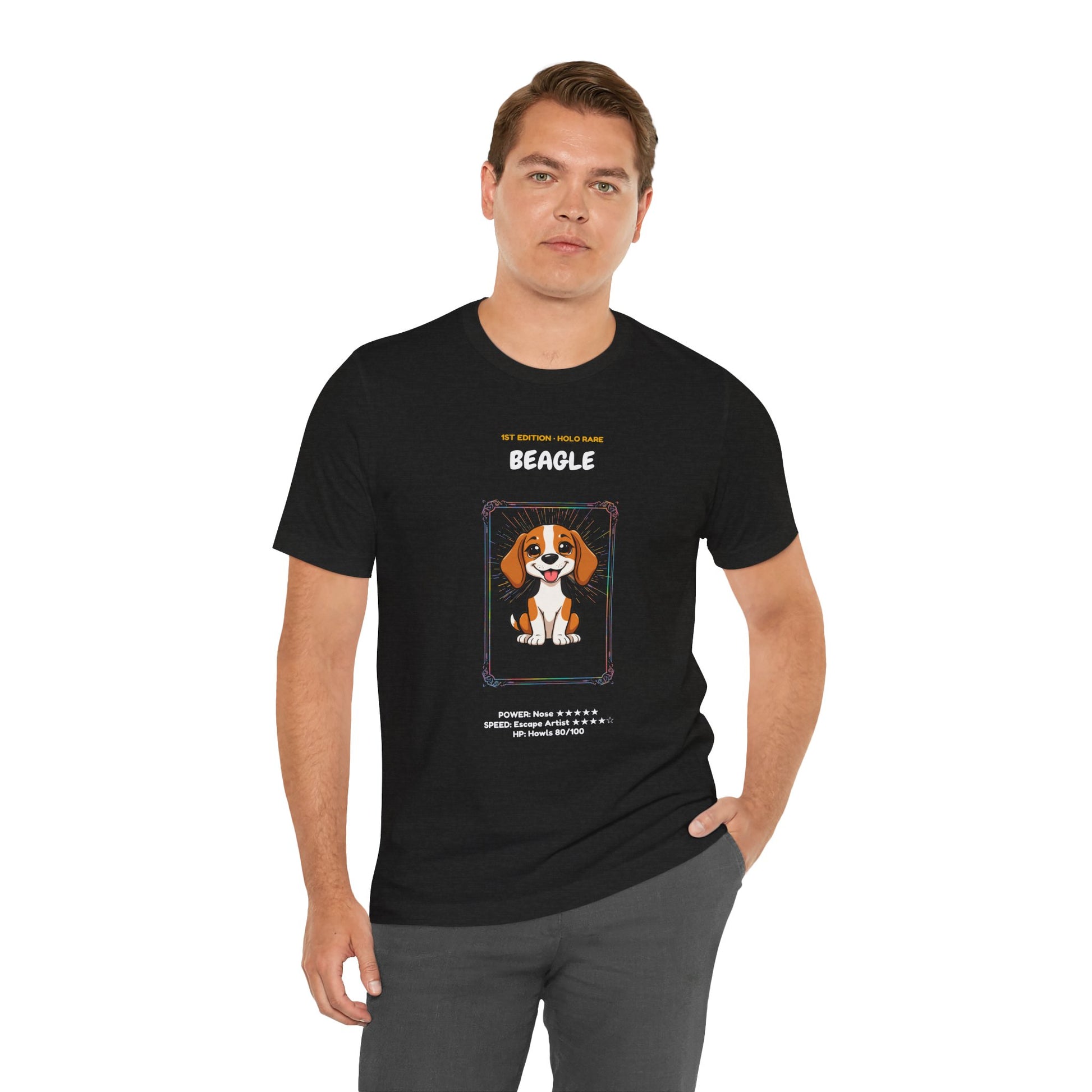 Beagle Rookie Card T-Shirt - funny trading card style tee