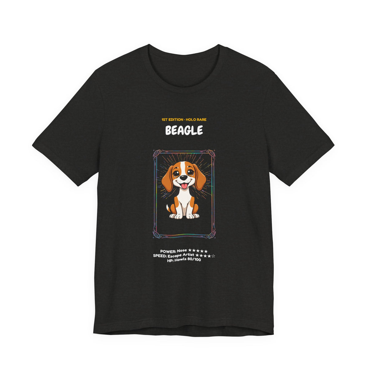 Beagle Rookie Card T-Shirt - funny trading card style tee